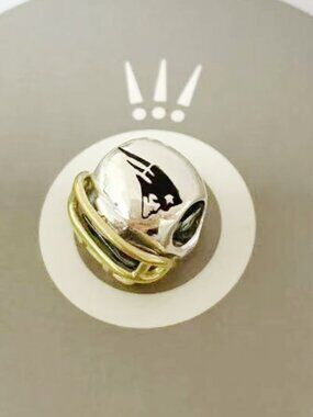 Pandora New England Patriots Football Helmet Charm Pendant